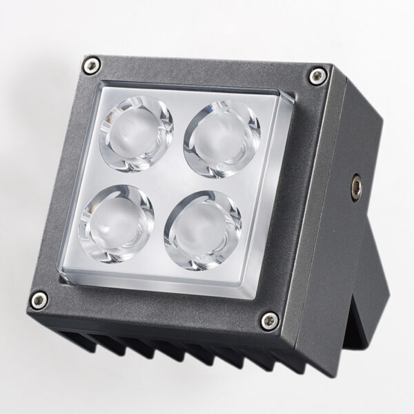 12W LED Flood Light Outdoor, IP65 Waterproof colorful Light, 1800K, Yellow, Blue Flood Lights for Backyard, Garden, Garage, Playground JN001