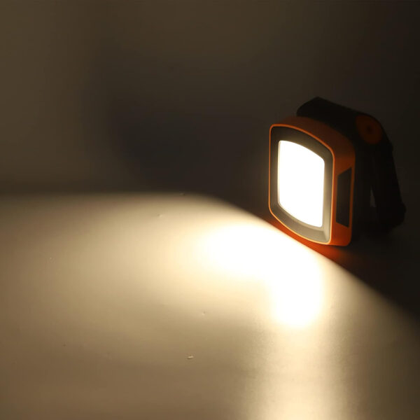 Light Source USB Compact Rechargeable Portable IP65 4000K/ 6000K | Magnetic Adjustable Bracket & 360° Hanging Hook | 3 Brightness Modes 400-800lm & SOS Flash Mode KS-WL-65R - Image 4