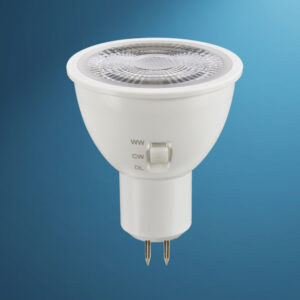 MR16 LED Light Bulb, 3000K/4000K/6500K, Warm White/ Natural White/ Cool White, 6W/ 6.5W 600LM CCT Button, Equivalent to 50W Halogen Spotlight Bulb, Dimmable, 220V, 38°Beam Angle, MR16-CCT-Elsewedy