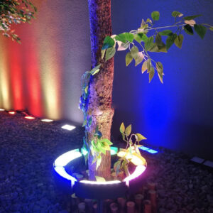 Elsewedy Garden Spike Tree Lights,12 Watt, 24 Watt Pathway Lights LED Garden Spotlights,Ip65 Waterproof Outdoor Landscape Spotlights with Spike Stand for Garden, Yard, Lawn, RGB, Blue, Yellow, Green, Red, 1800K