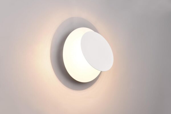 Modern Wall Sconce 29W Outdoor Wall Light, White Light Fixture Versatile Style Wall Lantern for Courtyard/Yard 3000K Warm Lights Round White Outdoor Wall Light X089105-Elsewedy - Image 8