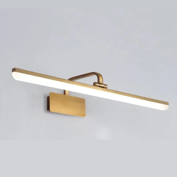 Gold Bathroom Light Fixtures Over Mirror 20W 180° Rotatable Dimmable Vanity Light Bar, Brushed Gold Bathroom Vanity Lights Above Z001-L-Elsewedy Gold Color Body - Image 2