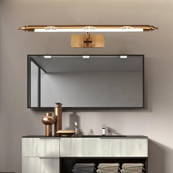 Bronze Bathroom Light Fixtures Over Mirror 20W 180° Rotatable Dimmable Vanity Light Bar, Brushed Bronze Bathroom Vanity Lights Above Z005-L-Elsewedy - Image 2