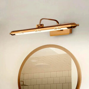 Bronze Bathroom Light Fixtures Over Mirror 20W 180° Rotatable Dimmable Vanity Light Bar, Brushed Bronze Bathroom Vanity Lights Above Z005-L-Elsewedy